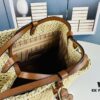69305e49f09edb6de4c50133 New Small LV NOE PURSE Bucket Bag in Raffia Leather
