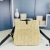 69305e53f09edb6de4c50148 New Small LV NOE PURSE Bucket Handbag in Raffia Leather Mini 'Little Dumpling'