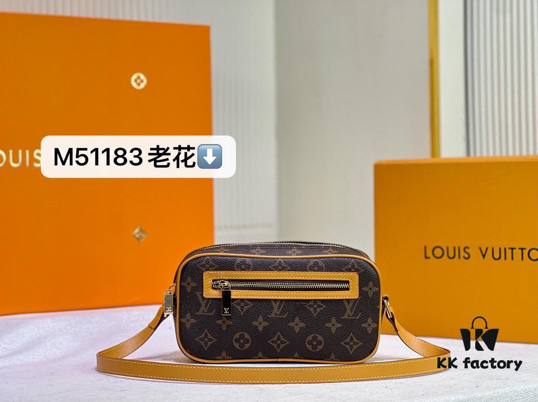 69305e92f09edb6de4c501c9 M51183 Small Open Smile Box Bag LV Vintage Monogram Classic Shoulder Bag