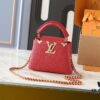 69305e96f09edb6de4c501d3 Guangzhou Stock Upgraded Original M24583 M24584 M24585 Gold-Tone Crystal Flower Crown Capucines Handbag