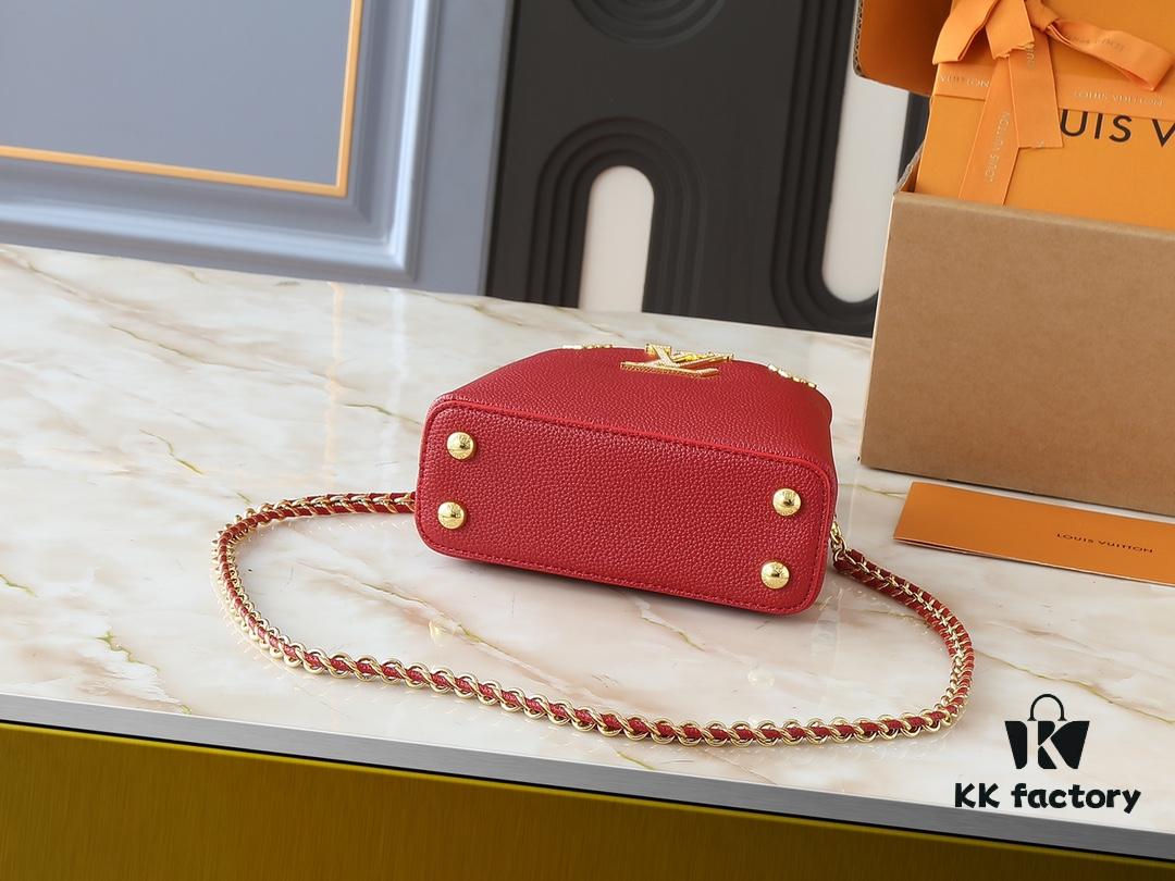 69305e97f09edb6de4c501d6 Guangzhou Stock Upgraded Original M24583 M24584 M24585 Gold-Tone Crystal Flower Crown Capucines Handbag