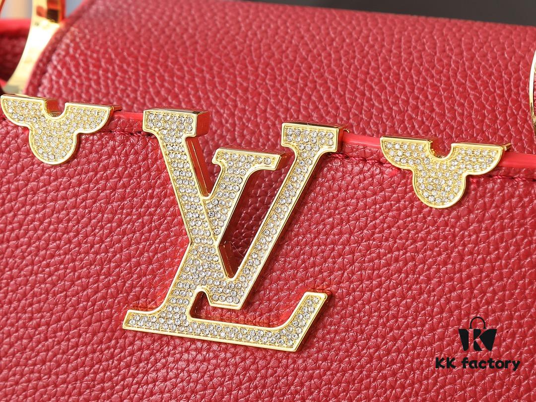 69305e9df09edb6de4c501e3 Guangzhou Stock Upgraded Original M24583 M24584 M24585 Golden Crystal Flower Crown Capucines Handbag
