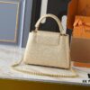 69305ea8f09edb6de4c501f9 Guangzhou Stock Upgraded Original M24583 M24584 M24585 Gold-Tone Crystal Flower Crown Capucines Handbag