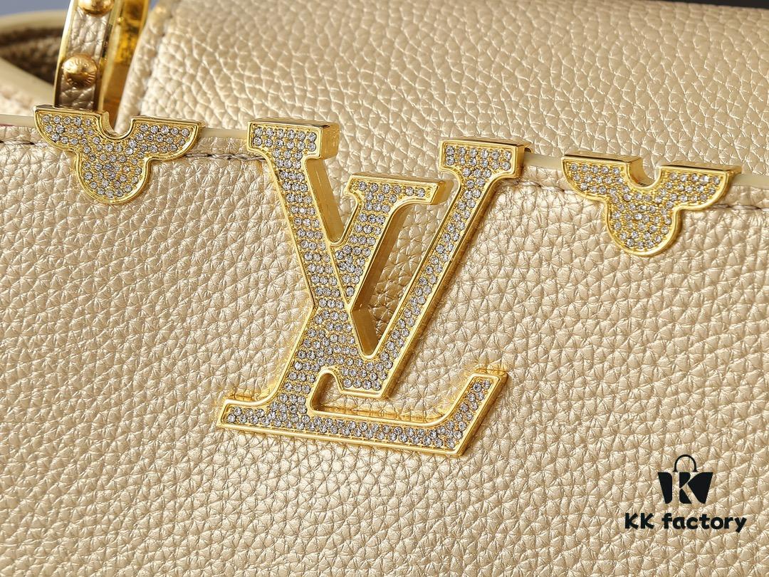 69305eaaf09edb6de4c501fa Guangzhou Stock Upgraded Original M24583 M24584 M24585 Gold-Tone Crystal Flower Crown Capucines Handbag