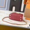 69305eb0f09edb6de4c50208 Guangzhou Stock Upgraded Original M24583 M24584 M24585 Golden Rhinestone Flower Crown Capucines Handbag