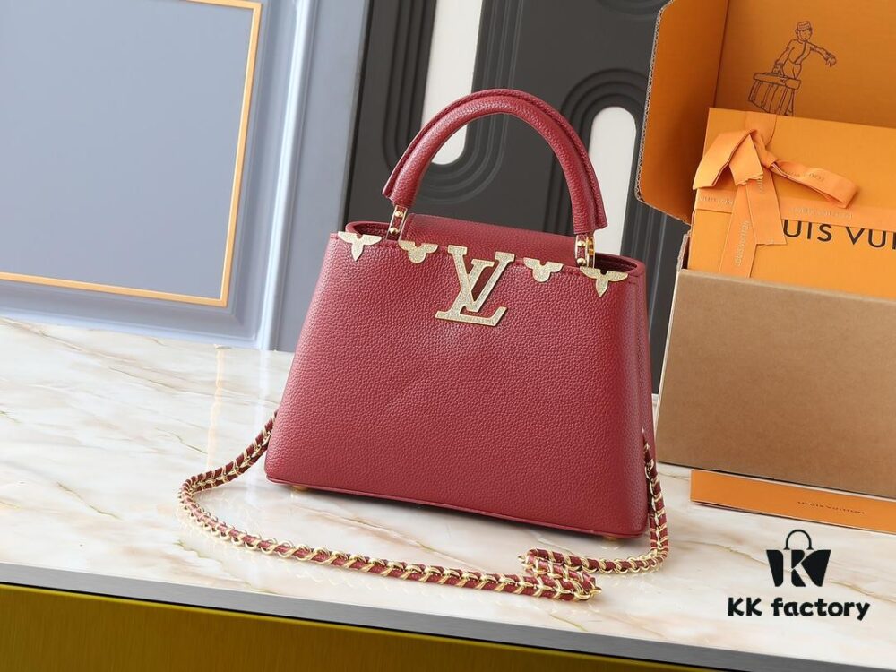 69305eb5f09edb6de4c50210 Guangzhou Stock Upgraded Original M24583 M24584 M24585 Golden Crystal Flower Crown Capucines Handbag