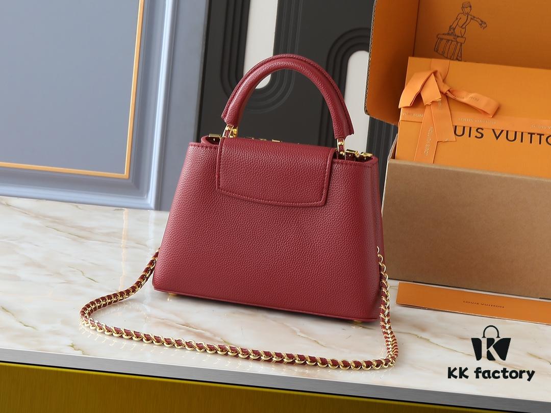 69305eb5f09edb6de4c50213 Guangzhou Stock Upgraded Original M24583 M24584 M24585 Golden Crystal Flower Crown Capucines Handbag