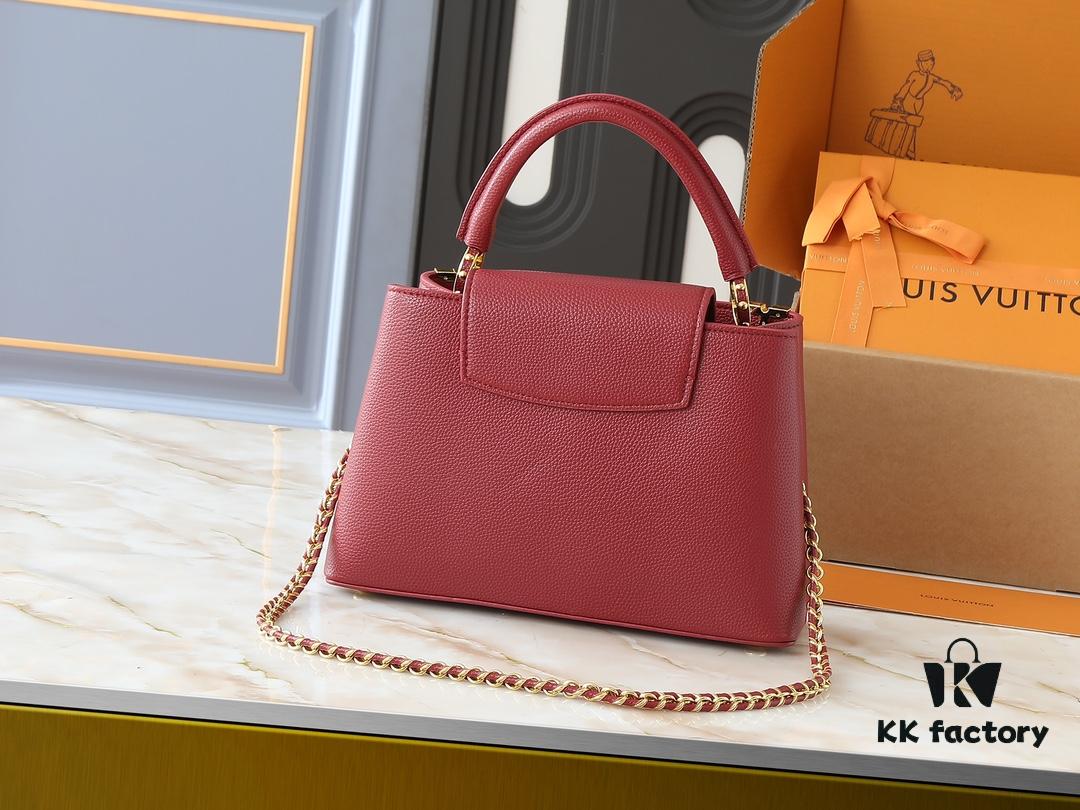 69305eb9f09edb6de4c50216 Guangzhou Stock Upgraded Original M24583 M24584 M24585 Gold-Tone Crystal Flower Crown Capucines Handbag