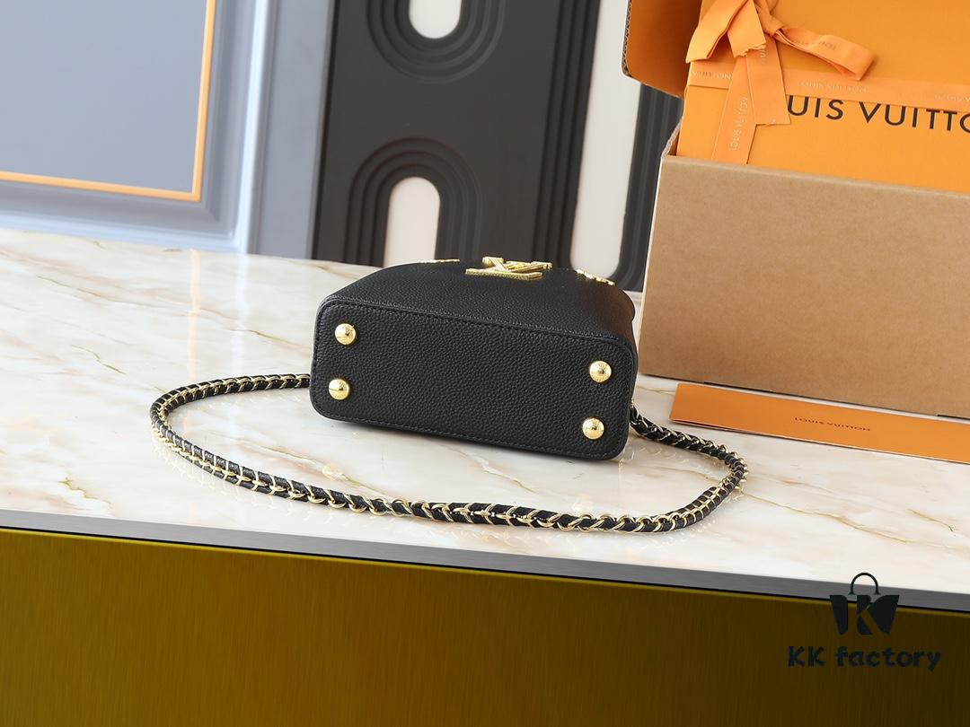 69305ebef09edb6de4c50222 Guangzhou Stock Upgraded Original M24583 M24584 M24585 Gold-Tone Crystal Flower Crown Capucines Handbag