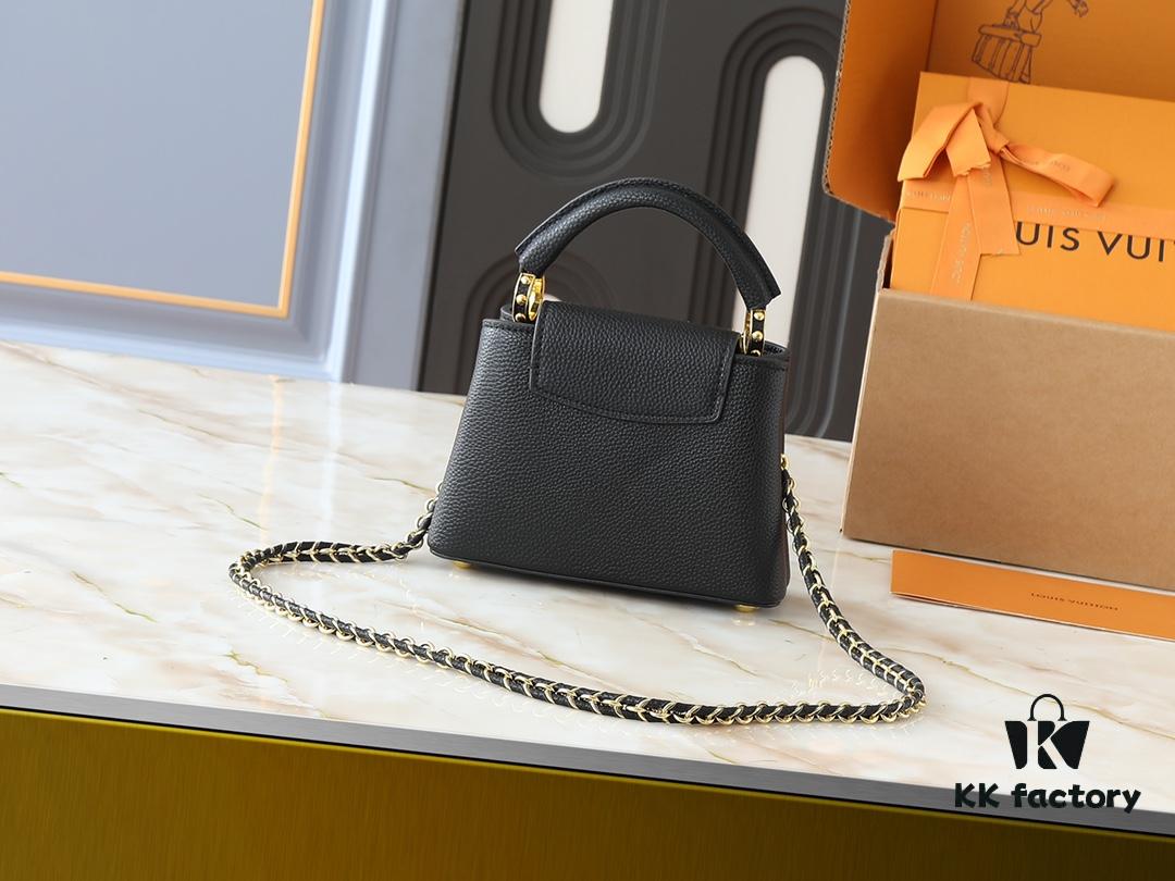 69305ebef09edb6de4c50225 Guangzhou Stock Upgraded Original M24583 M24584 M24585 Gold-Tone Crystal Flower Crown Capucines Handbag