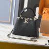 69305ecef09edb6de4c5023b Guangzhou Stock Upgraded Original M24583 M24584 M24585 Gold-Tone Crystal Flower Crown Capucines Handbag