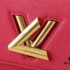 69305ee1f09edb6de4c5026e Upgraded Original M21590 M59090 Twist One Handle BB Handbag crafted from deeply dyed Taurillon leather, featuring a top single handle and the iconic LV Twist turn-lock flap closure. The contrast-color leather lining adds a fashionable touch, suitable for crossbody, shoulder, or handheld wear.