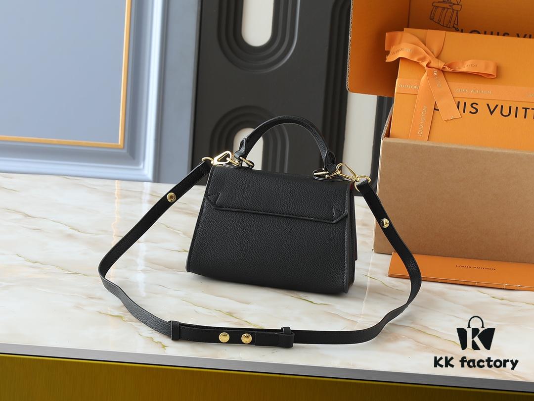 69305ee1f09edb6de4c50270 Upgraded Original M21590 M59090 Twist One Handle BB Bag Crafted from Deep-Dyed Taurillon Leather with Top Single Handle and Iconic LV Twist Lock Flap, Contrasting Leather Lining Adds a Touch of Fashion, Ideal for Crossbody, Shoulder, or Hand Carry