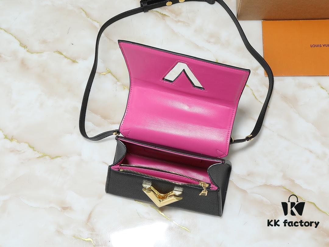 69305ee3f09edb6de4c50272 Upgraded Original M21590 M59090 Twist One Handle BB Bag Crafted from Deep-Dyed Taurillon Leather with Top Single Handle and Iconic LV Twist Lock Flap, Contrasting Leather Lining Adds a Touch of Fashion, Ideal for Crossbody, Shoulder, or Hand Carry