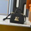69305ee3f09edb6de4c50273 Upgraded Original M21590 M59090 Twist One Handle BB Bag Crafted from Deep-Dyed Taurillon Leather with Top Single Handle and Iconic LV Twist Lock Flap, Contrasting Leather Lining Adds a Touch of Fashion, Ideal for Crossbody, Shoulder, or Hand Carry