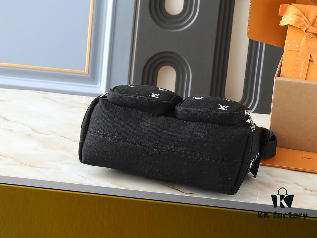 69305f17f09edb6de4c502cc Upgraded Original M13938 Embroidered Black M14778 Pressed Black, M12697 Full Leather Khaki Monogram Bag