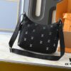 69305f17f09edb6de4c502cd Upgraded Original M13938 Embroidered Black M14778 Pressed Black, M12697 Full Leather Khaki Monogram Bag