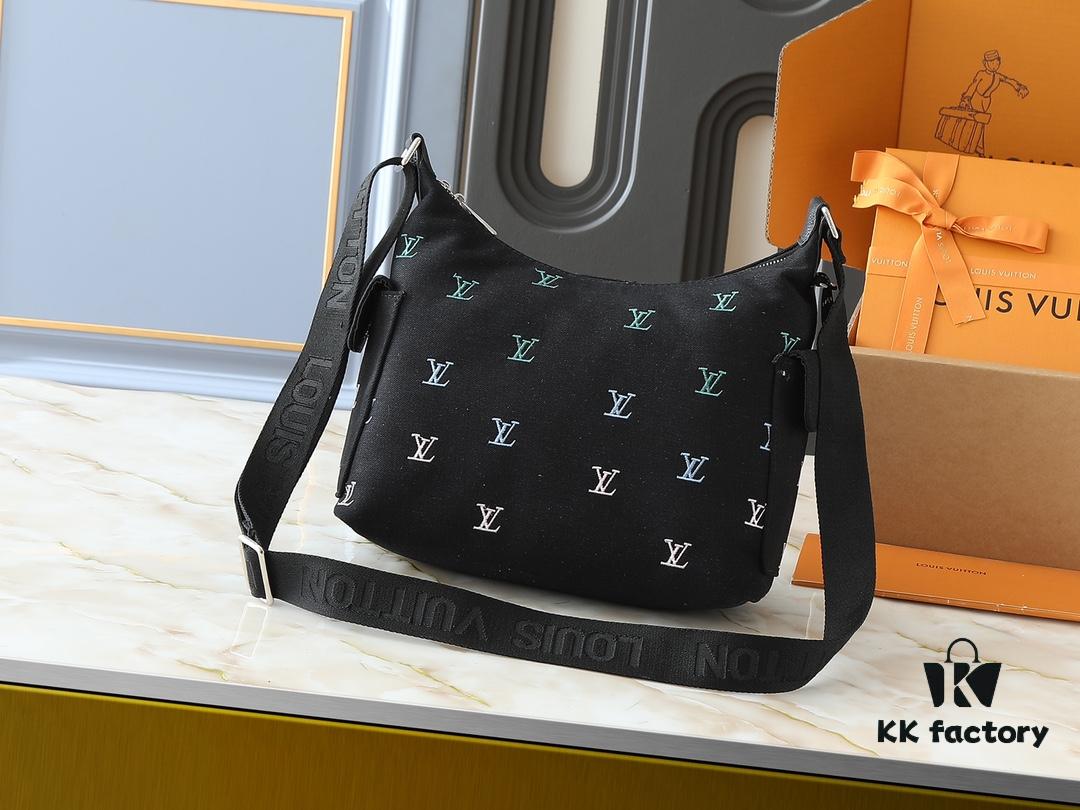 69305f17f09edb6de4c502cd Upgraded Original M13938 Embroidered Black M14778 Pressed Black, M12697 Full Leather Khaki Monogram Bag