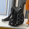 69305f17f09edb6de4c502ce Upgraded Original M13938 Embroidered Black M14778 Pressed Black, M12697 Full Leather Khaki Monogram Bag