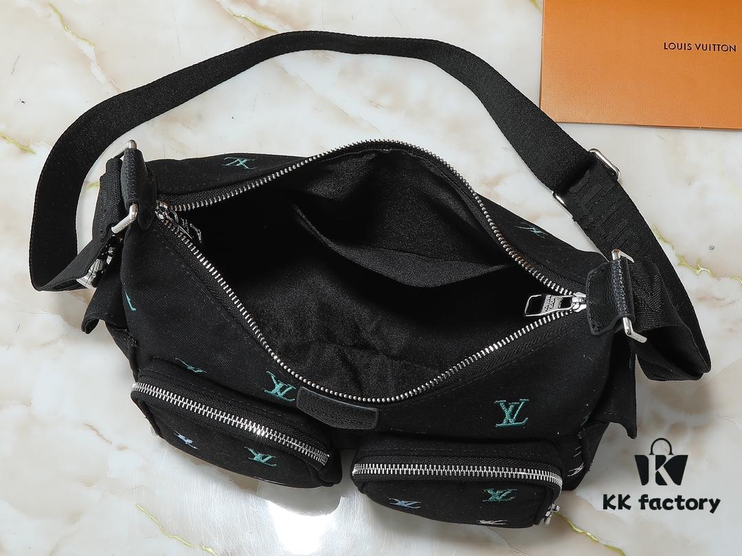 69305f1bf09edb6de4c502d6 Upgraded Original M13938 Embroidered Black M14778 Pressed Black, M12697 Full Leather Khaki Monogram Bag