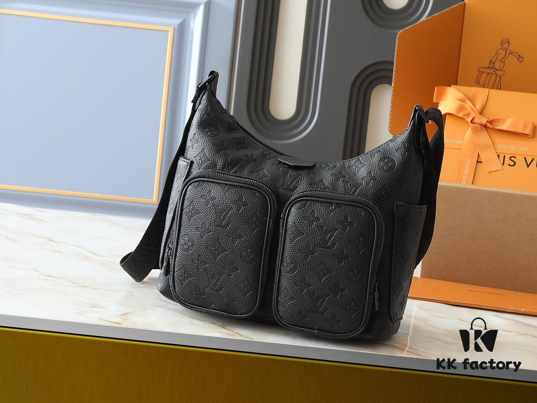69305f1bf09edb6de4c502d7 Upgraded Original M13938 Embroidered Black M14778 Pressed Black, M12697 Full Leather Khaki Monogram Bag