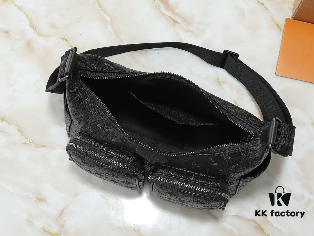 69305f1ef09edb6de4c502df Upgraded Original M13938 Embroidered Black M14778 Pressed Black, M12697 Full Leather Khaki Monogram Bag
