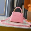 Mini Capucines Bag with Refined Monogram Flower on Handle