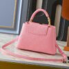 Mini Capucines Bag with Refined Monogram Flower on Handle
