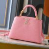 Mini Capucines Bag with Refined Monogram Flower on Handle