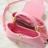 Mini Capucines Bag with Refined Monogram Flower on Handle