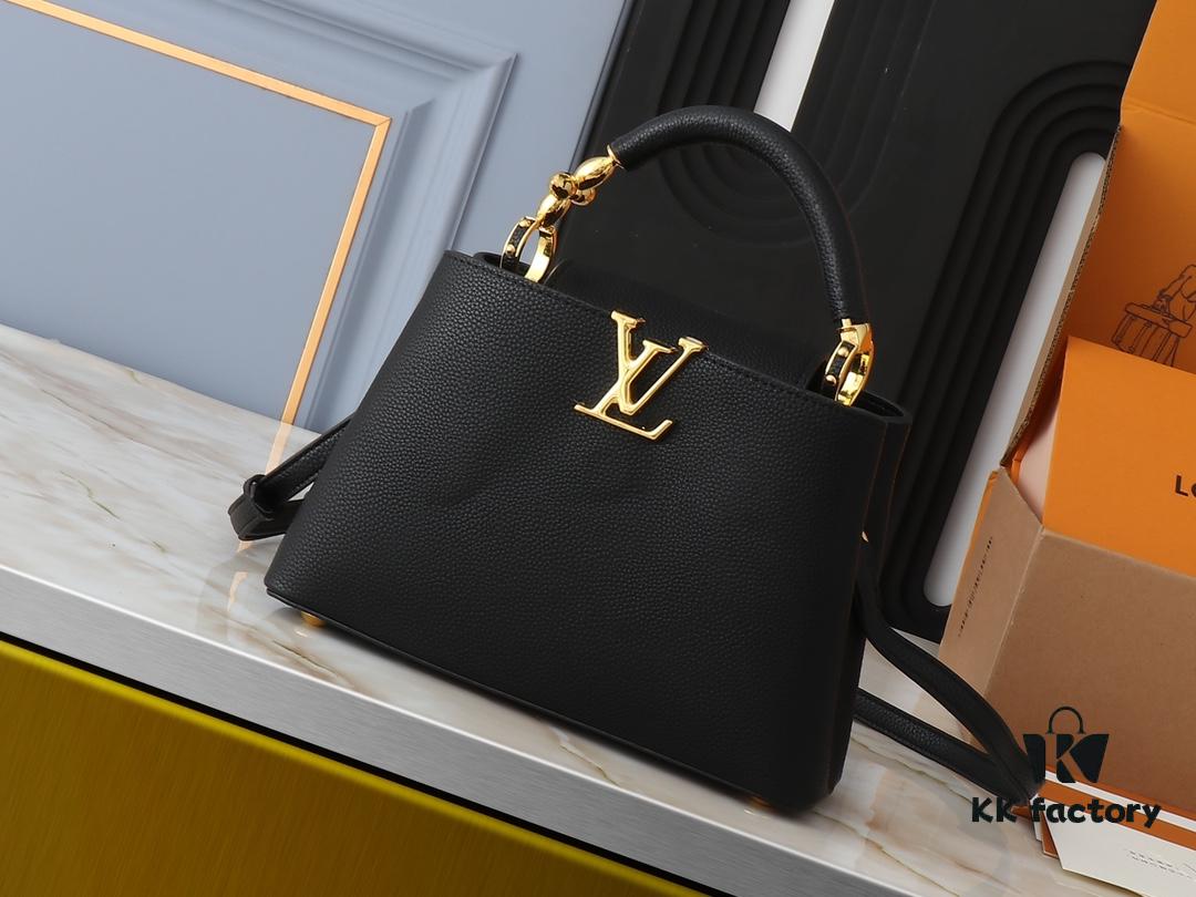 69305f2af09edb6de4c502fa Mini Capucines Bag with Refined Monogram Flower on Handle