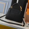 69305f2af09edb6de4c502fc Mini Capucines Bag with Refined Monogram Flower on Handle