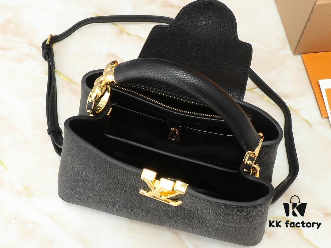 69305f2df09edb6de4c50301 Mini Capucines Bag with Refined Monogram Flower on Handle