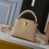 Mini Capucines Bag with Refined Monogram Flower on Handles