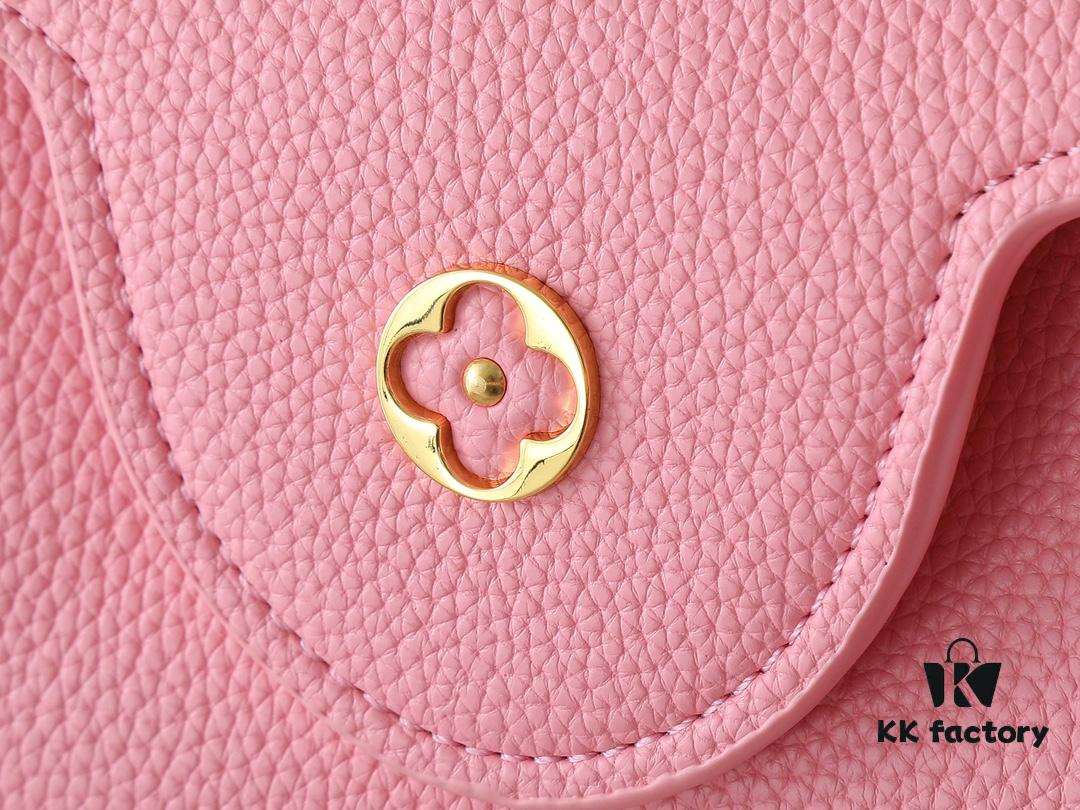 Mini Capucines Bag with Refined Monogram Flower on Handle