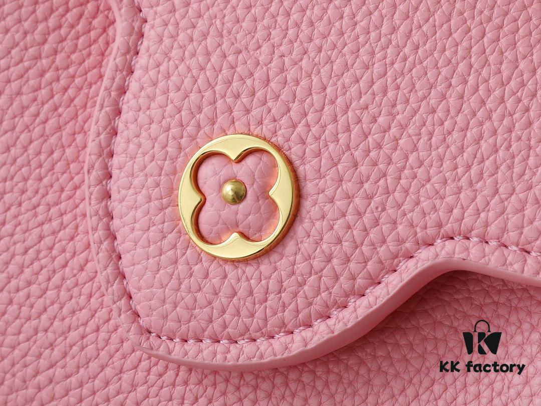 Mini Capucines Bag with Refined Monogram Flower on Handle