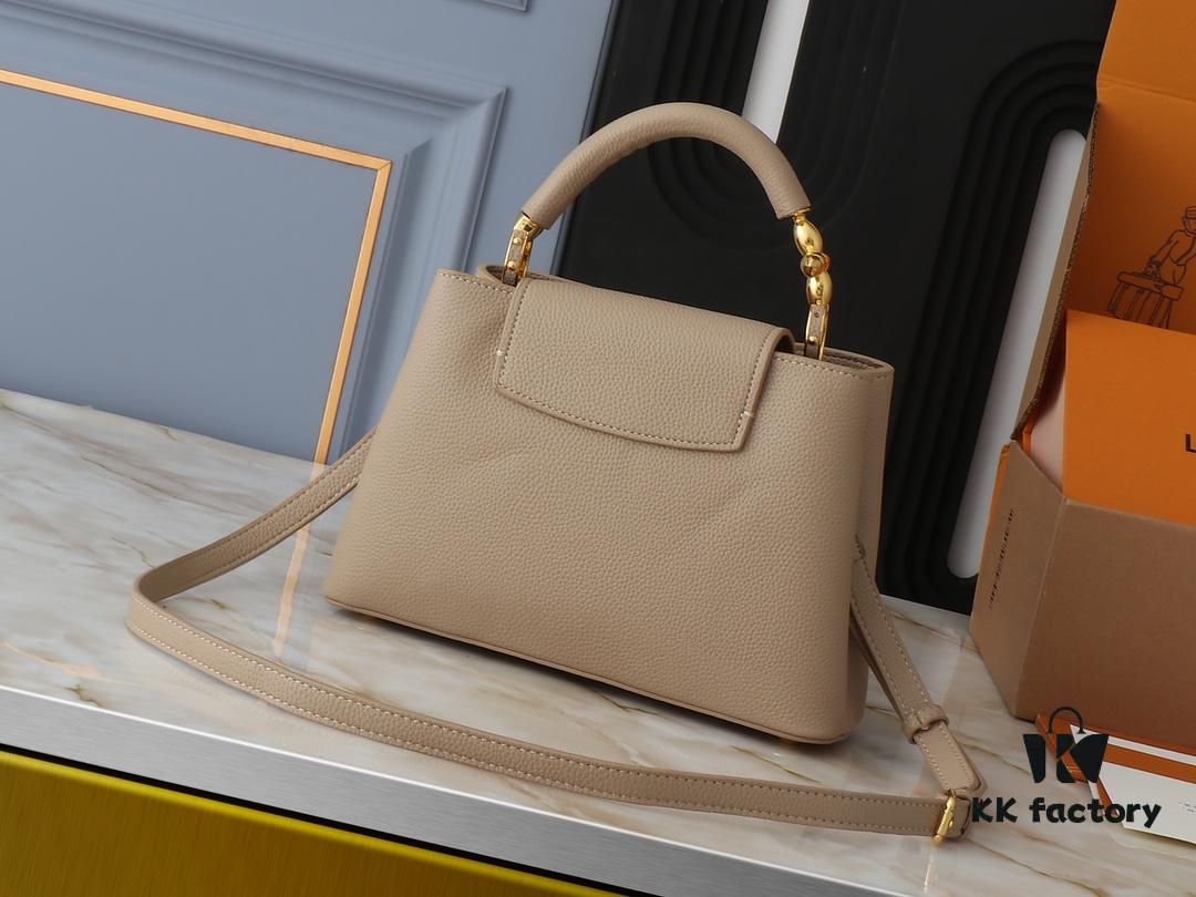 Mini Capucines Bag with Refined Monogram Flower on Handles