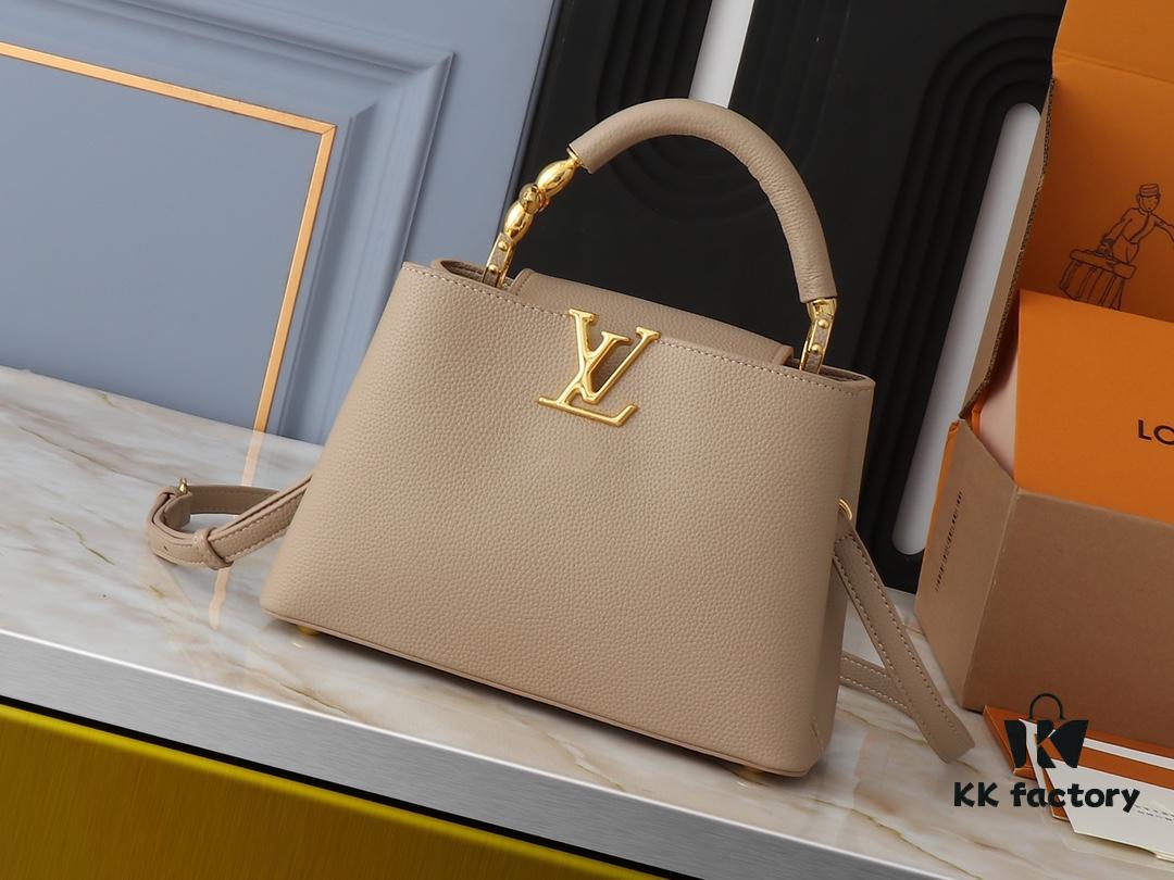 Mini Capucines Bag with Refined Monogram Flower on Handles