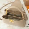 Mini Capucines Bag with Refined Monogram Flower on Handles