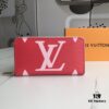 69305f3df09edb6de4c50328 Top Quality Original 💎 M60017 Red and Pink Zippy Coin Purse, Monogram Canvas Zip-around Wallet