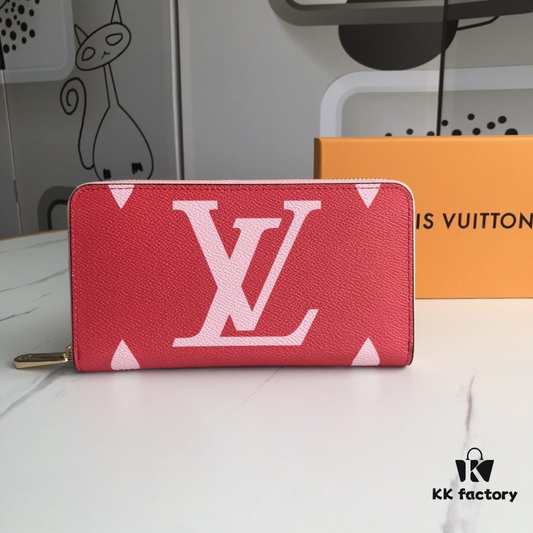69305f3df09edb6de4c50328 Top Quality Original 💎 M60017 Red and Pink Zippy Coin Purse, Monogram Canvas Zip-around Wallet