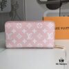 69305f3ef09edb6de4c5032b Top Quality Original 💎 M60017 Red and Pink Zippy Coin Purse, Monogram Canvas Zip-around Wallet