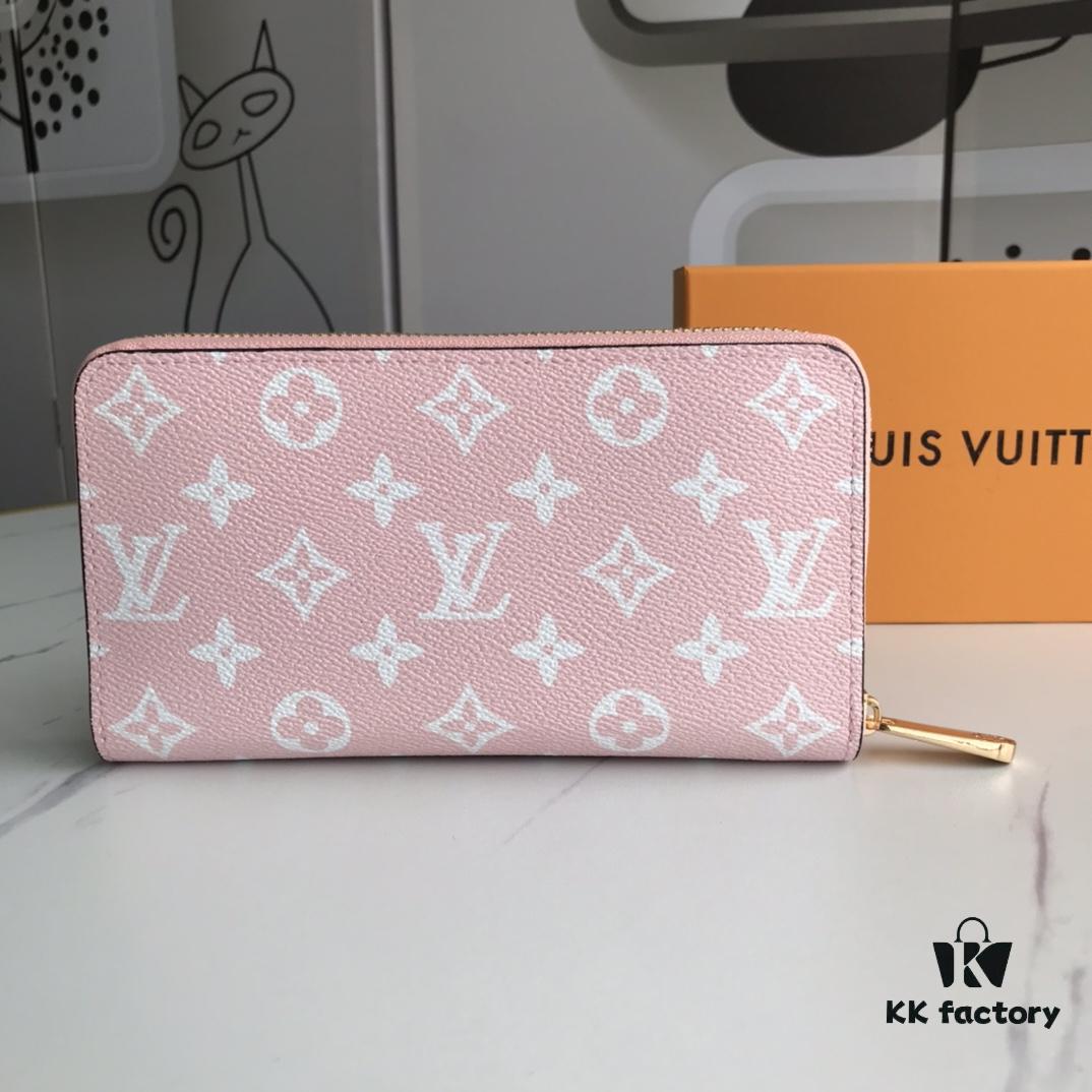 69305f3ef09edb6de4c5032b Top Quality Original 💎 M60017 Red and Pink Zippy Coin Purse, Monogram Canvas Zip-around Wallet