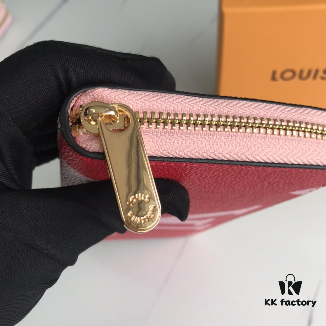 69305f3ef09edb6de4c5032c Top Quality Original 💎 M60017 Red and Pink Zippy Coin Purse, Monogram Canvas Zip-around Wallet