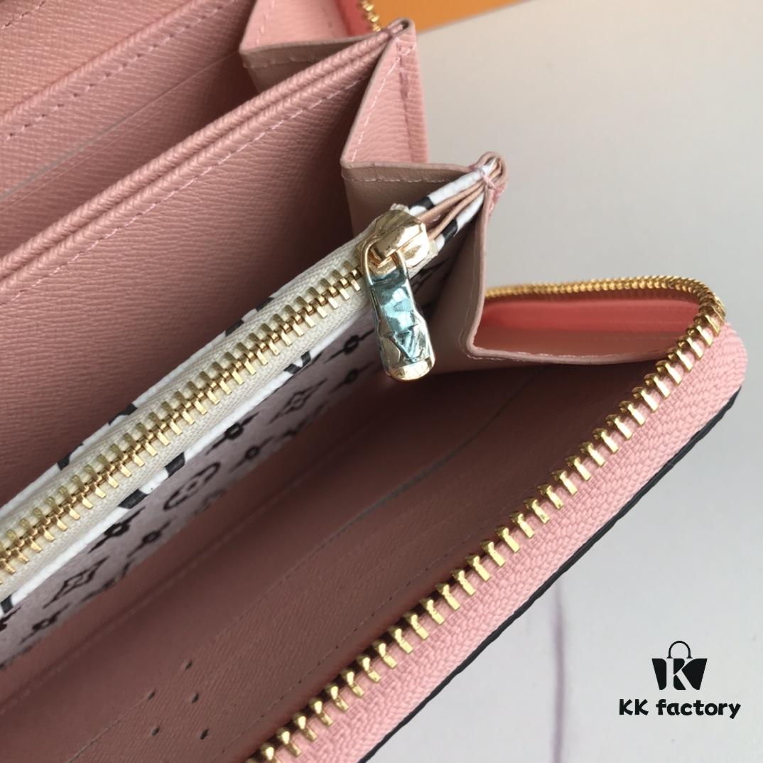 69305f40f09edb6de4c50330 Top Quality Original 💎 M60017 Red and Pink Zippy Coin Purse, Monogram Canvas Zip-around Wallet