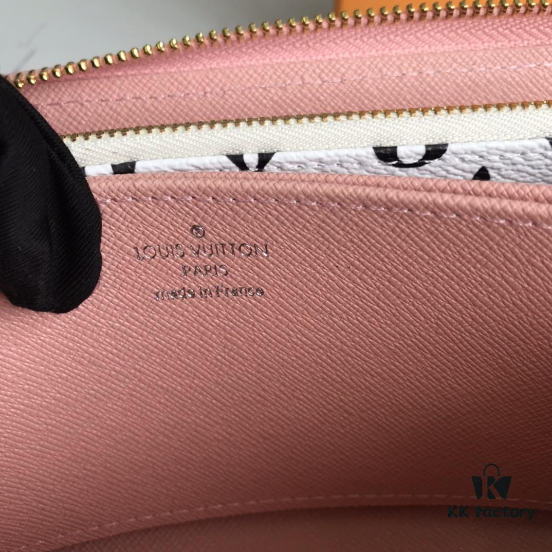 69305f41f09edb6de4c50333 Top Quality Original 💎 M60017 Red and Pink Zippy Coin Purse, Monogram Canvas Zip-around Wallet