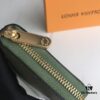 69305f42f09edb6de4c50336 Top Quality Original 💎 M60017 Green and White ZIppy Coin Purse, Monogram Canvas Zip-around Wallet