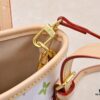 69305f4cf09edb6de4c50353 M81489 M13619 LV Longshang Village White Tricolor Upgrade Nano Bucket Bag from Match Series