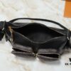 69305f4ff09edb6de4c50359 Upgraded Original M12697 Full Leather Khaki Monogram Bag with Fabric Pattern, Classic Canvas with Wide Adjustable Strap