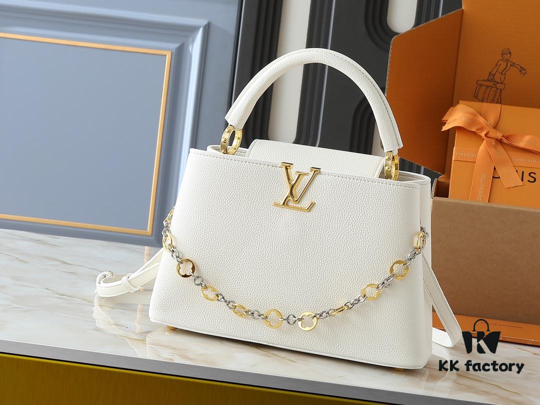 69305f59f09edb6de4c50373 Upgraded Original Version M12935 M12936 M12937 M12938 Capucines Medium Handbag from Chain On You Collection